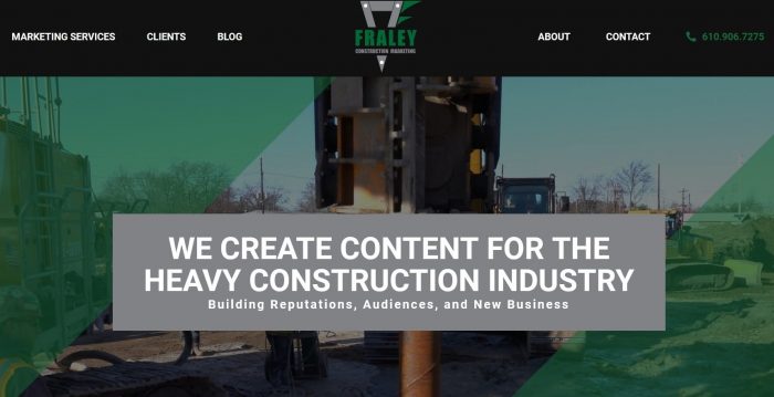 Fraley Construction Marketing Website